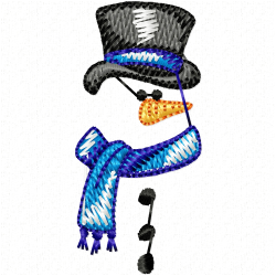 Ice Man Embroidery Design 6